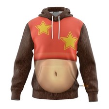 QT205060Hc 3D Diddy Kong Custom Cosplay Costume Tshirt Hoodie
