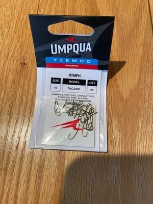 TMC 200R Size 16 Package of 25 Fly Tying Hooks Tiemco Umpqua