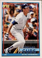 Topps 2026 Series 1 1991 Baseball Ryne Sandberg Insert #T91-25 Chicago Cubs