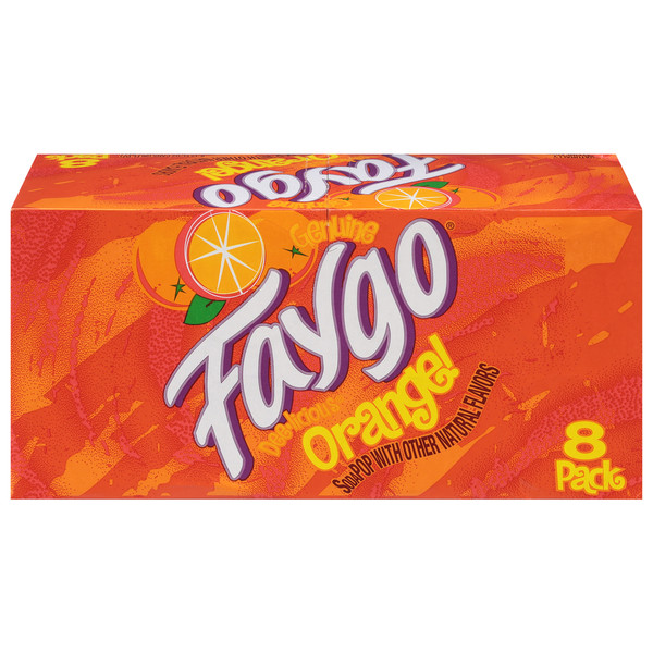 Faygo Soda Pop, Orange pack of  24