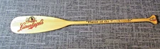 Autographed Jacob Leinenkugels Beer 48" Advertising Sign Canoe Paddle *Nice*