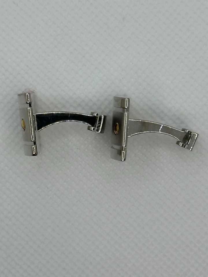 Gemelos Cartier Santos - Oro Y 18K y Ster. Plata - Auténtica, Excelente.  Estado. Foto 4 de 4