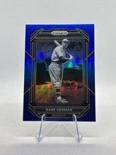 2023 Panini Prizm Baseball #221 Babe Herman -  Blue SP /149 Brooklyn Dodgers