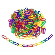 100 Pcs Plastic C Clip Hooks Interchangeable Rainbow C Links Colorful Chain
