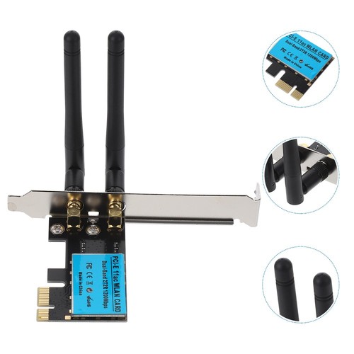 PCI-E 1200M Wireless Network Cards Desktop Computer Receiver Signal Adapter - 第 3/12 張圖片