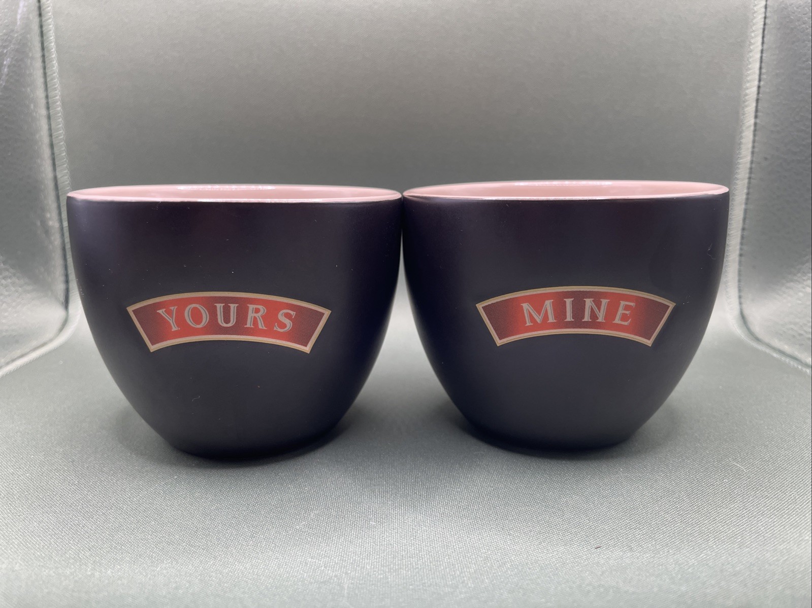 Baileys Irish Cream Yours and Mine Cups set of 2 Mugs Bowls