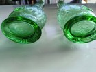 Empoli Verde Green Glass Fish Decanters, 2 Bottles Italy, 13" — photo 2