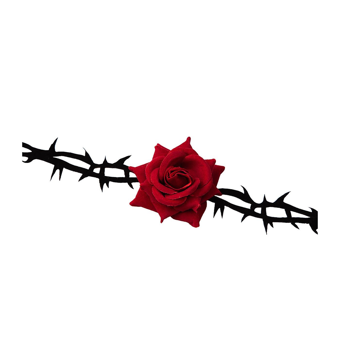 Wicked Costumes - Red Rose & Thorn Choker - Adult