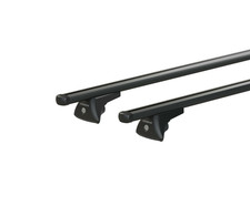 OMAC Barre portapacchi per portapacchi compatibili con Opel Crossland Grandland X 2017-2025, in alluminio ABE da 100 kg, argento, 2 pezzi, barre chiuse per portabici, box da tetto, portasci per