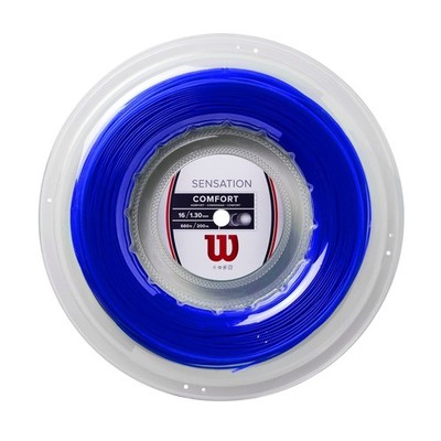 Wilson WR830910116 Tennisschläger Saite Gut SENSATION BLUE 16 Rolle 200m