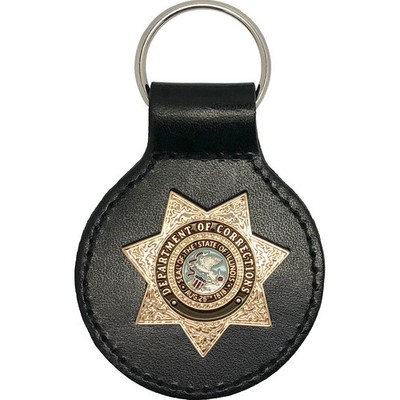 ILLINOIS DEPARTMENT OF CORRECTIONS KEY FOB: Gold