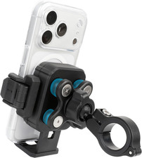 Motorcycle Phone Mount with Vibration Dampener, Aluminum Alloy Bike Phone Holder