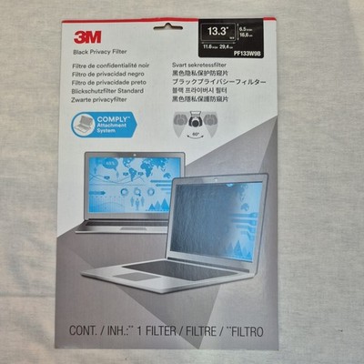 3M PF133W9B 33,8 cm (13,3 Zoll) Laptop Rahmenloser Display Sichtschutzfilter
