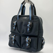 Excellent Condition LONGCHAMP Business Bag Canvas Black A4 4a