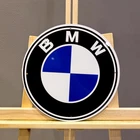 BMW White Ring Round Logo Heavy Metal Sign – Classic Garage Sign – 30 cm (11.8”)