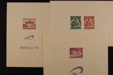 9N136 9NB6 B7 9N59 BERLIN 72 BEPHILA 75 SOUVENIR CARDS LOT OF 3 GERMANY