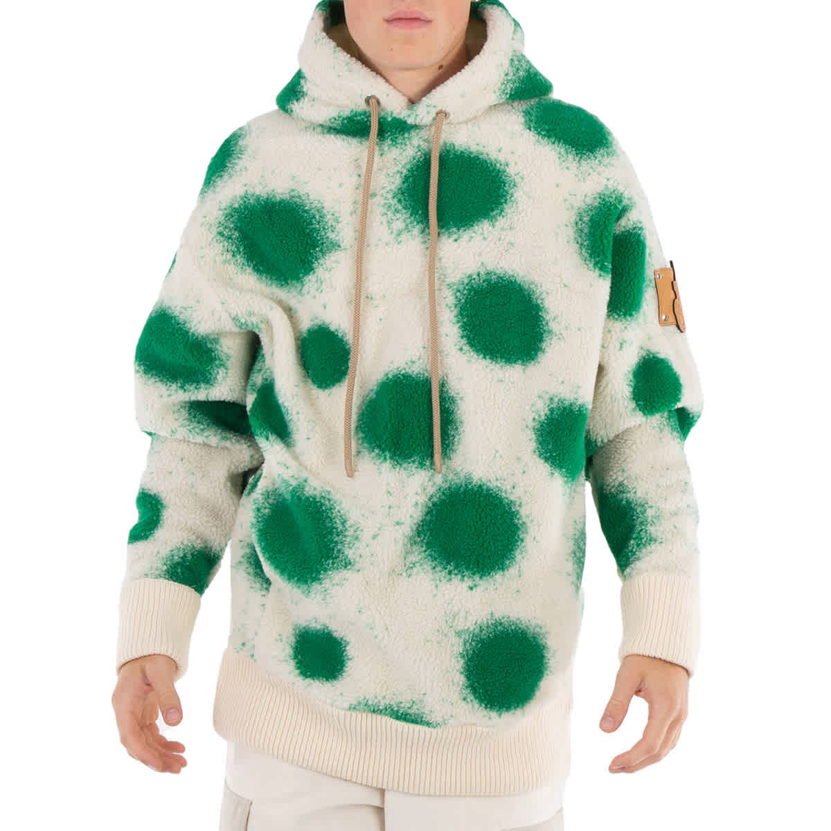 Флисовая толстовка с капюшоном Moncler X JW Anderson с принтом 95590₽