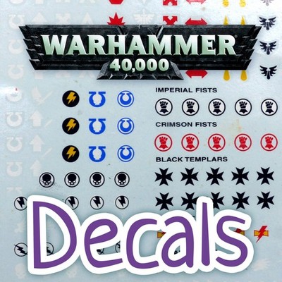 Transfer Decal Decal 40k Warhammer marine eldar imperium guard astra ultra