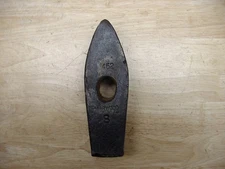 Vntg  Warwood 462,8lb. Straight Peen Sledge Hammer Head,7-3/8",Heavy Use & Wear!