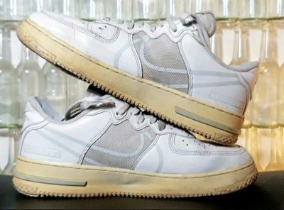 Nike Air Force 1 React Sneaker Low / Weiß / Swoosh / Größe 43