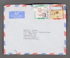 MayfairStamps Kuwait 1973 to Prague Czechoslovakia Air Mail Cover aaw_71585