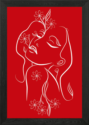 Maske zarter Frühling gerahmtes Wandbild Poster Leinwanddruck Bild