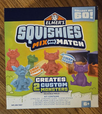 Elmers Squishies Mix and Match Activity Kit - Create 2 Custom Characters - NEW