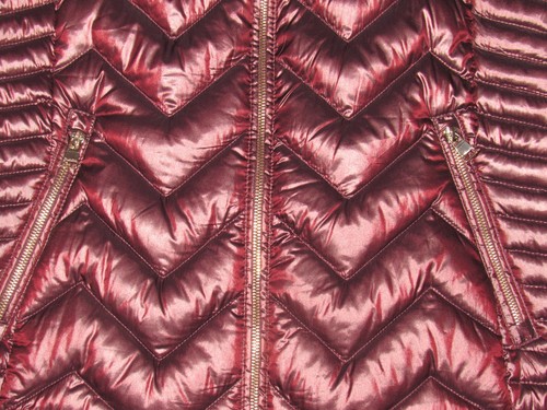 NWT New CALVIN KLEIN Women's XL Down Filled Vest Jacket Burgundy Lightweight - Picture 4 of 5