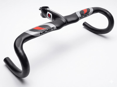 Pinarello MOST TALON Compact 1K Carbon Integrated Lenker Vorbau 420mm 120mm NOS