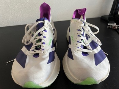 Size 12 - adidas Adizero Adios Pro 4 Core White Purple Lime Burst