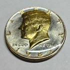 Danbury Mint JFK 1989 Silver and Gold Plated Half Dollar Authentic