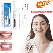 Ultrasonic Electric Tooth Cleaner Tartar Plaque Remover Dental Scaler Tool Kit