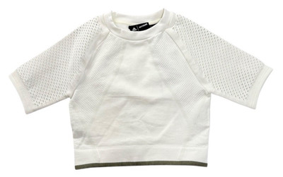 NEW Adidas Women's Ivy Park Short-Sleeve Crop Top White Size X-Small XS NWT