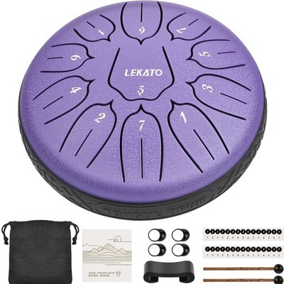 Zungentrommel 6 Zoll, Steel Tongue Drum, 11 Töne, D-Dur, Handpan, Anfänger, K...
