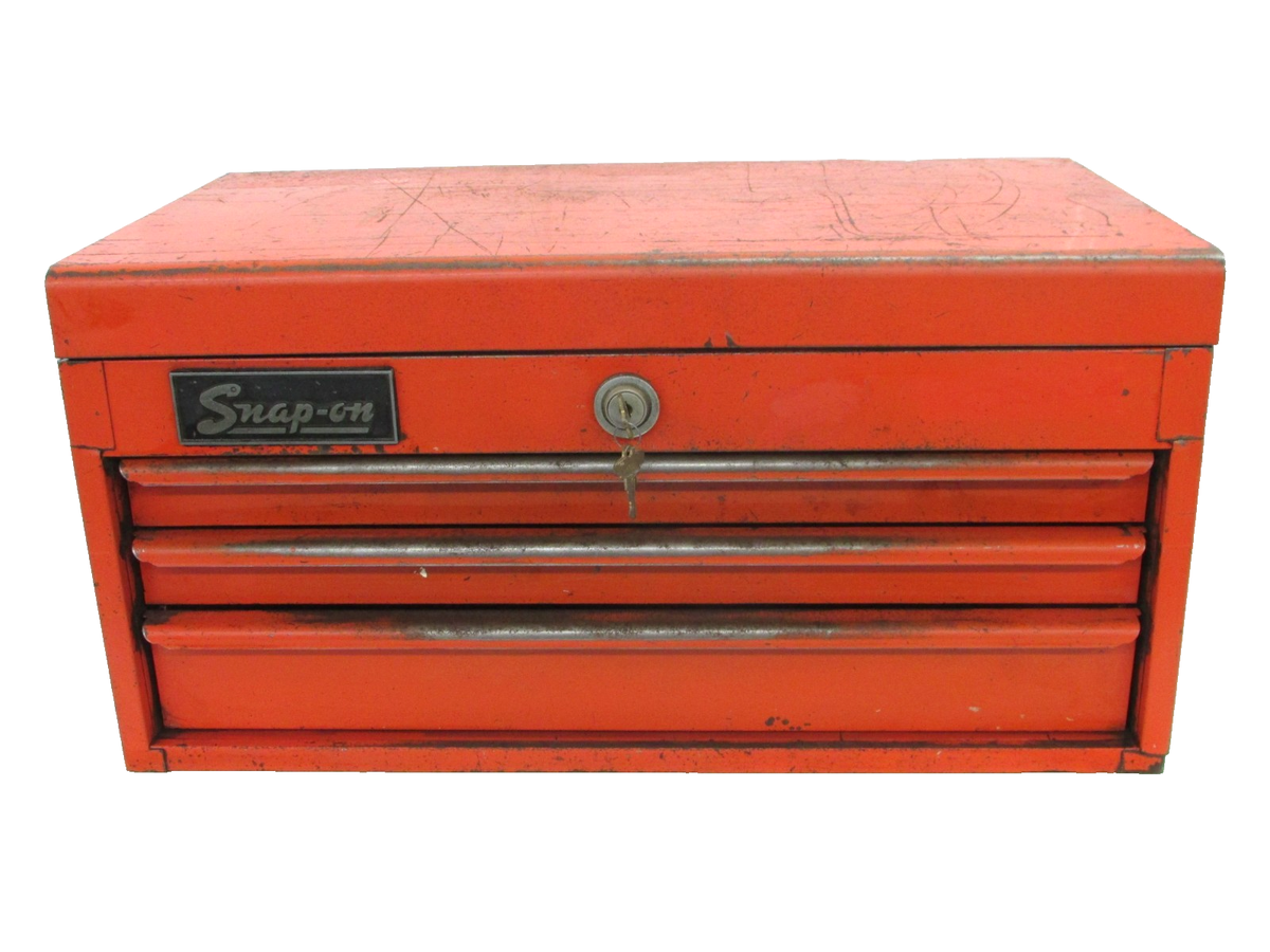 VINTAGE SNAP ON TOOLS 3-DRAWER TOP TOOL BOX CHEST, KRM-54 | eBay
