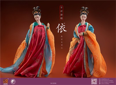 1/6 I8Toys I8-C005B Tang Dynasty Clothing & Head Carved DIY 12'' Action Figure