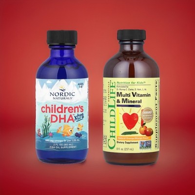 Multivitamin Fischöl Child Life Plus Nordic Xtra DHA Sprache & Kognition Produktbündel
