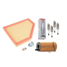 OIL AIR FILTERS + NGK SPARK PLUGS SERVICE KIT FOR BMW 530e G30 3.0 MSPORT 16-23