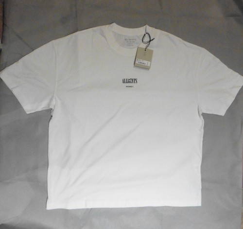 ALLSAINTS LONDON Burman Crew Neck Logo T-Shirt NWT Mens L Size White