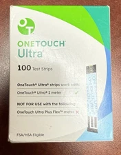 OneTouch Ultra Test Strips –100ct New Sealed – Exp 10/2026 + .– Free Shipping
