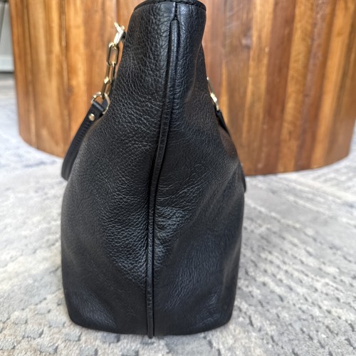Tory Burch Tote Borsa a mano Borsa a tracolla in pelle nera con ciottoli Leggi F - Foto 7 di 14