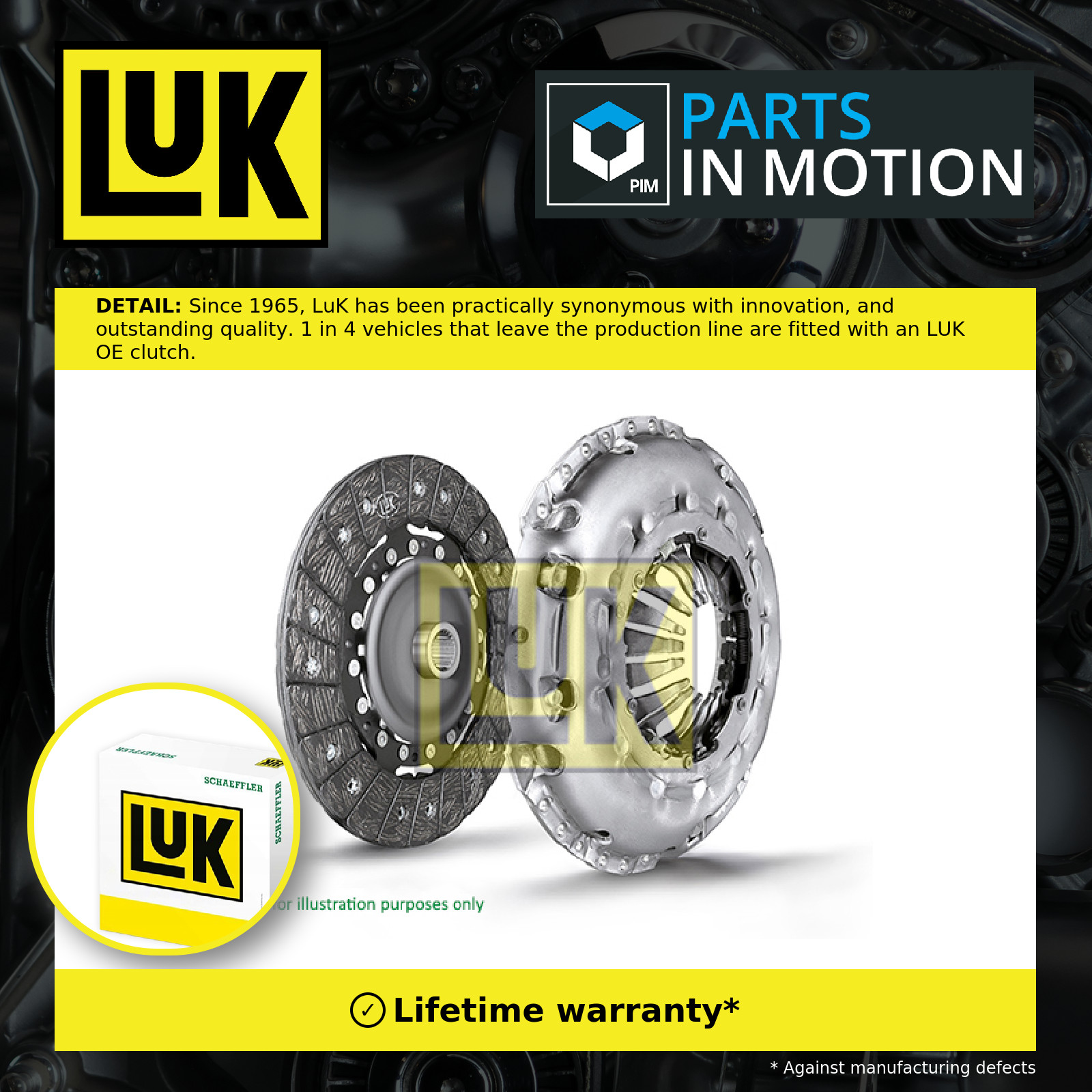 Clutch Kit 2 piece (Cover+Plate) fits PEUGEOT 208 GTi, Mk1 1.6 12 to 19 230mm