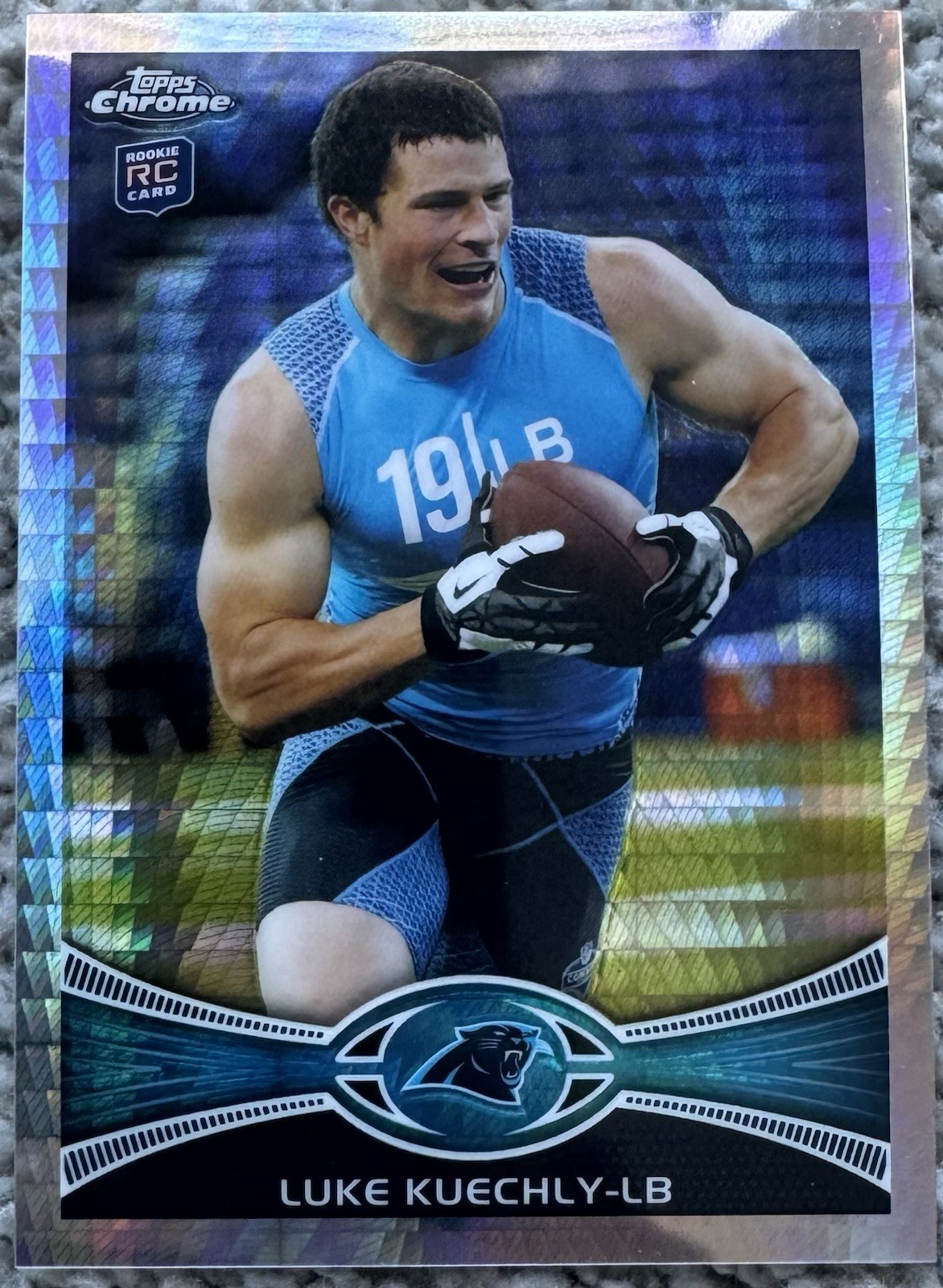 2012 Topps Chrome Luke Kuechly Prism Refractor RC #/216 Rookie #45 Panthers