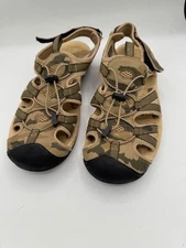 Camel Crown Camo Hiking Sandals, Closed Toe Athletic Sport Waterproof Men 10 NWT