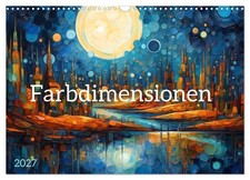 Calendar 2027 US Version Color dimensions Wall Calendar 2027 17" 12" land