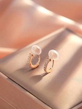 Deep Golden Yellow Item No. 1656 Cubic Zirconia Hoop Ear Cuff Non Piercing