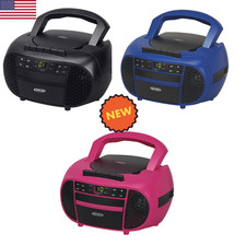 JENSEN Portable CD Player Cassette Recorder AM/FM Radio Stereo Boombox NEW