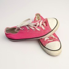 Converse Chuck Taylor All Star Pink Canvas Sneakers Kids Size 3 Youth 370407F