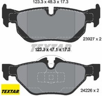 Textar 2392701 Bremsbelagsatz FüR Scheibenbremse Bremsbelagsatz FüR BMW