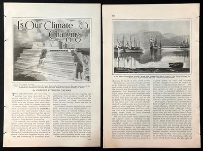  Is Our Climate Changing?  1930 vintage Exposé historical Theories & Evidence